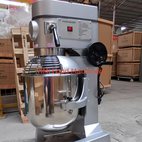 High Power Commercial Food Mixer Pure Copper Motor with Dough Hook Beater Whisk Optional Stainless Steel Safety Guard